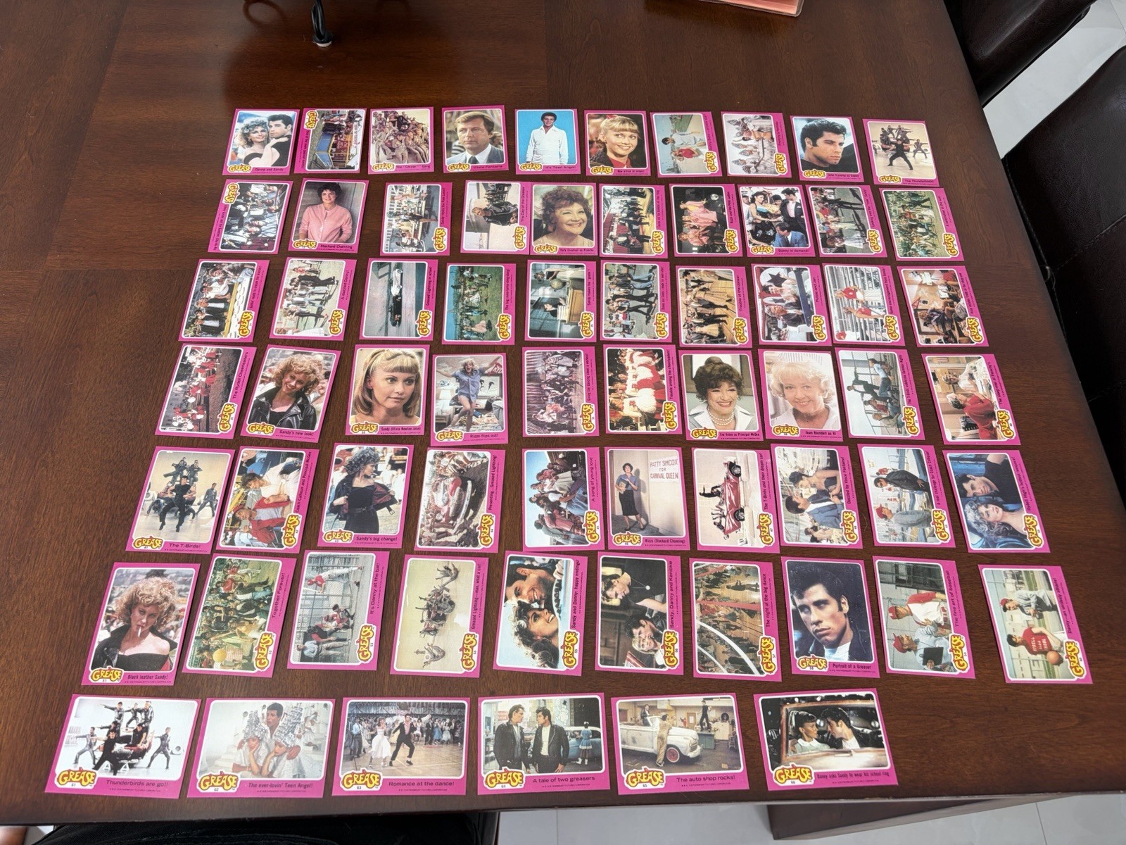1978 Topps Grease Movie Series 1 Complete Set Of 66 Cards