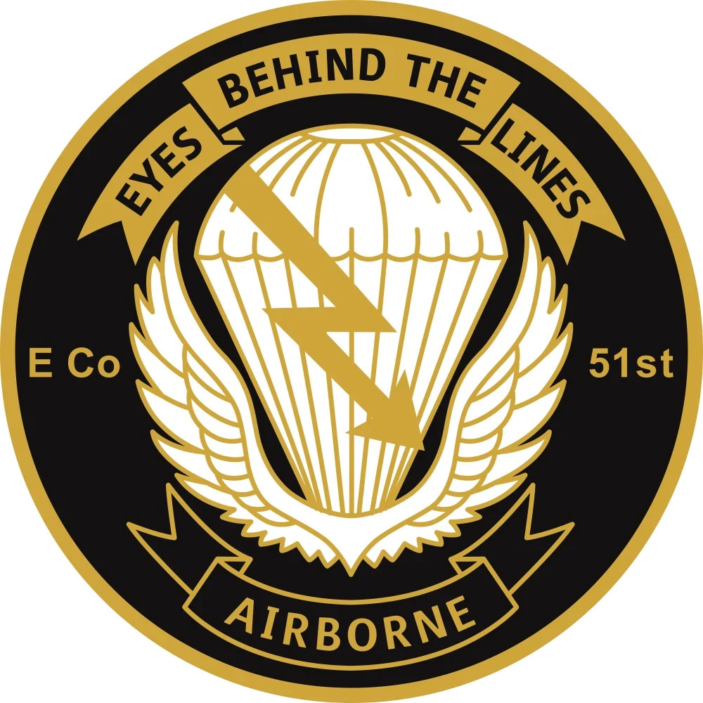 US Army E Company, 51st Infantry (Long Range Surveillance) Decal