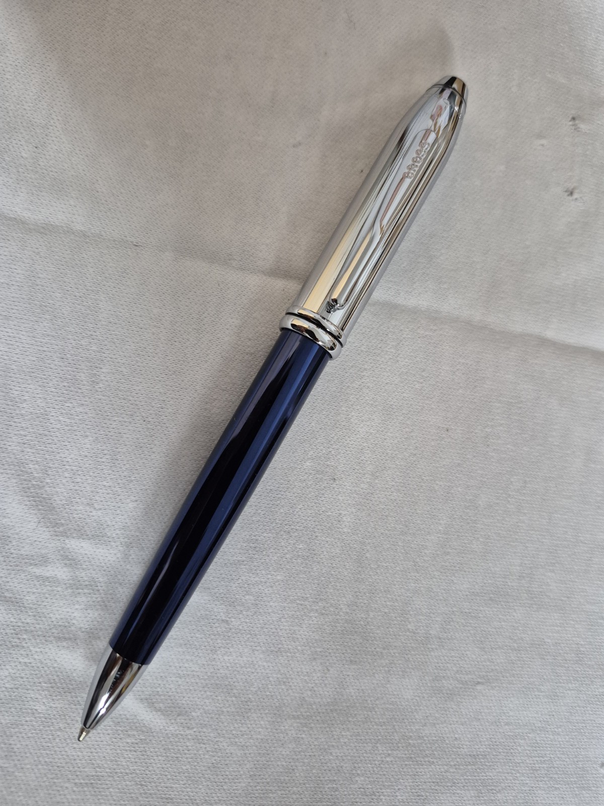 cross townsend Blue&chrome ballpoint pen