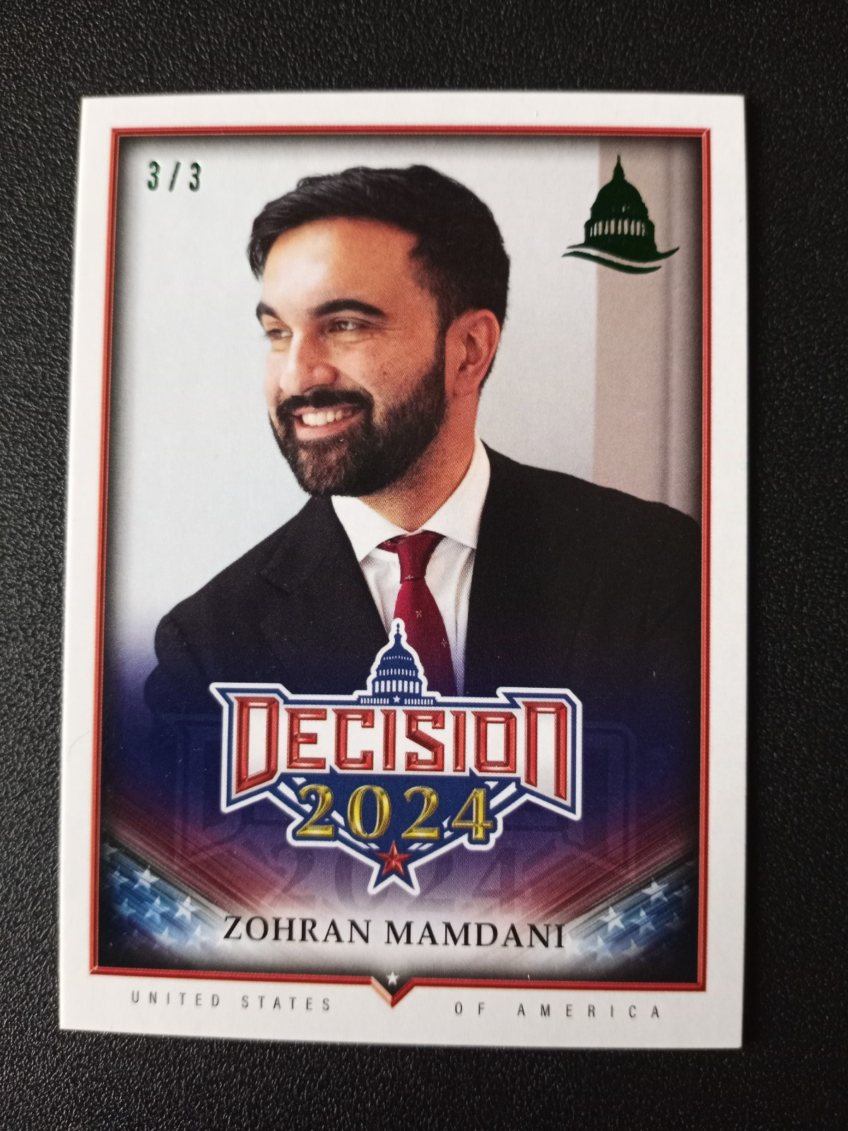 2024 Leaf Decision Update #247 Zohran Mamdani Rookie RC Capital Green Foil 3/3 2024 Leaf Decision Update #247 Zohran Mamdani Rookie RC Capital Green Foil 3/3