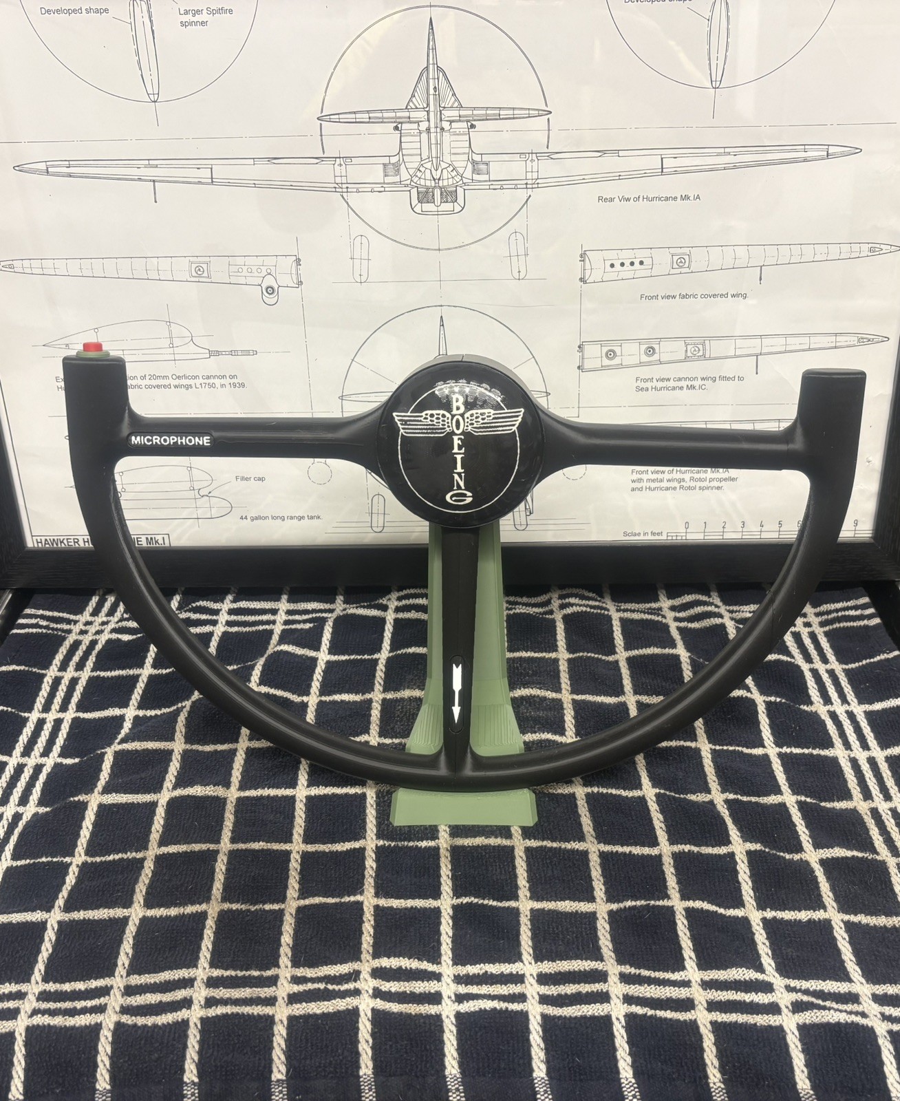 WW2 USAAF B17 FLYING FORTRESS REPLICA FULL SIZE 3D PRINTED YOKE & BOEING CENTRE 