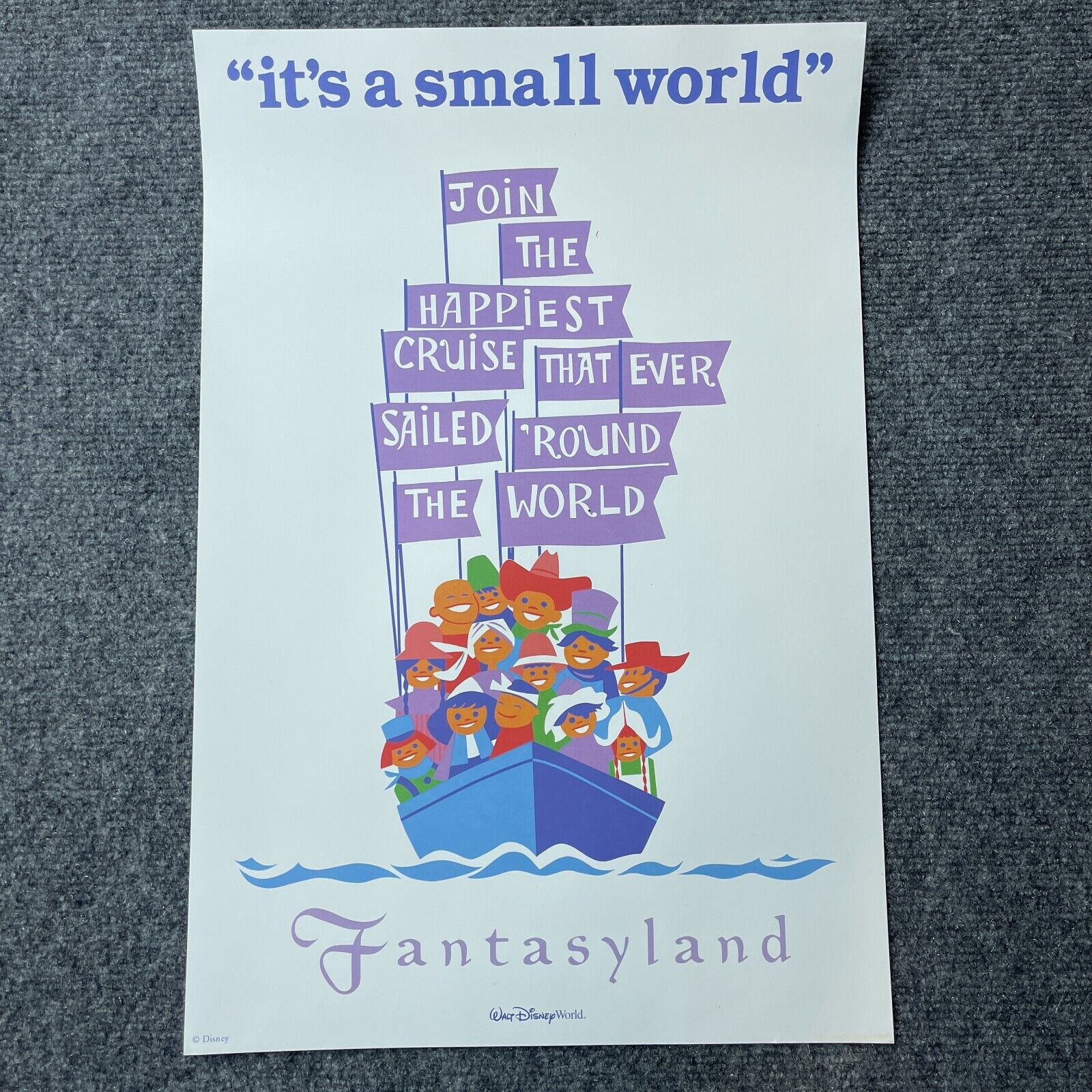 Disneyland - Fantasyland - It's A Small World - 1966 - Promotional Poster