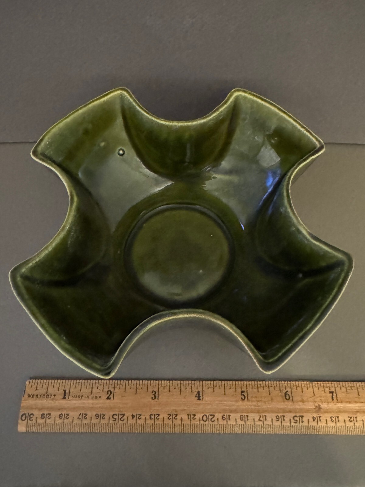 GREEN COVINA POTTERY #942 MCM GEOMETRIC ABSTRACT BOWL VINTAGE