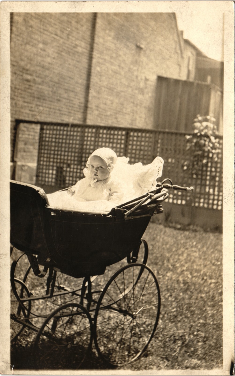BABY CARRIAGE c1910 montrose co real photo postcard rppc colorado stroller