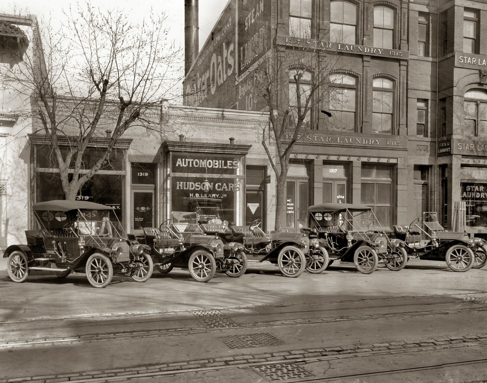 1911 HUDSON CAR DEALER  PHOTO Washington DC (167-h)