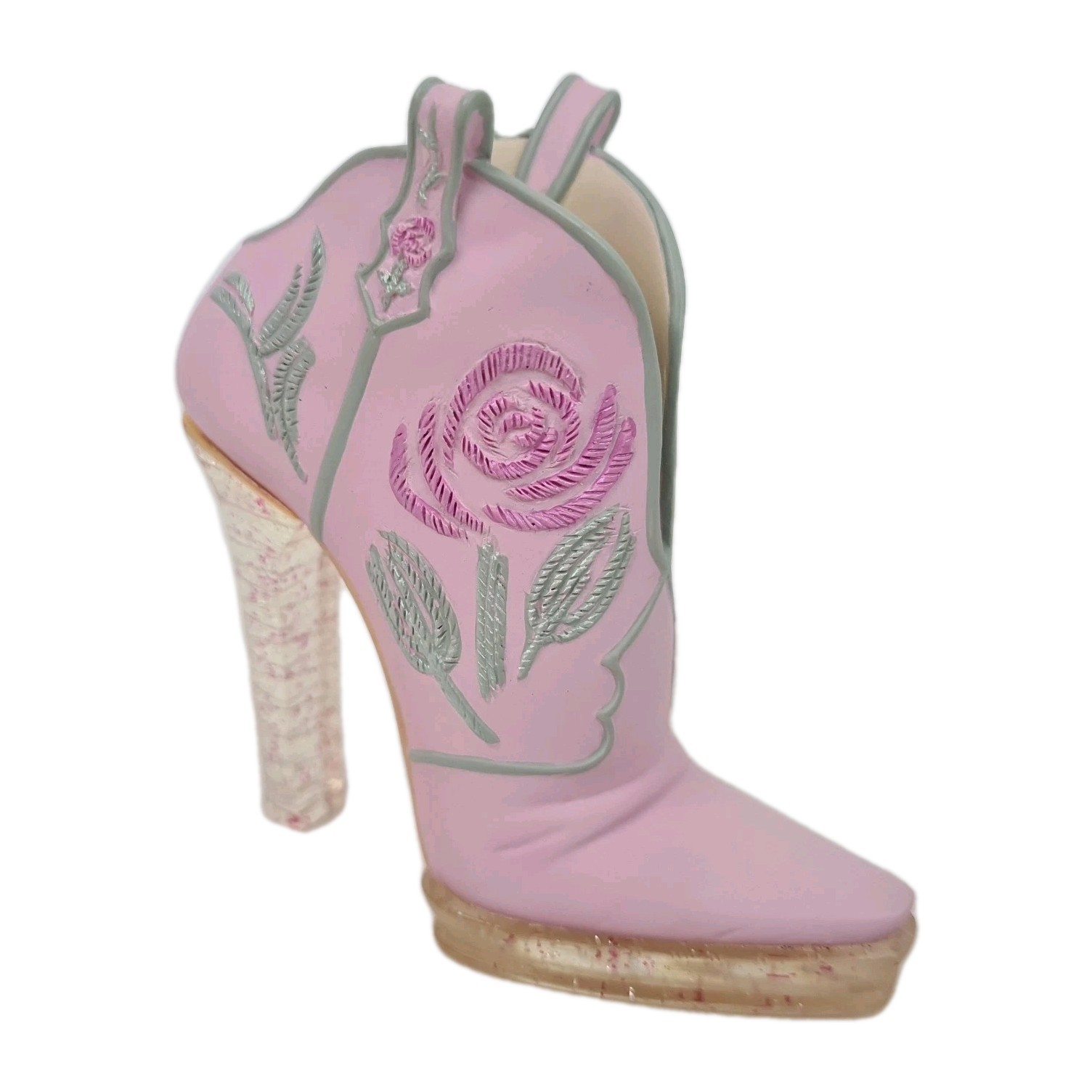 🚨Just The Right Shoe Glittering Cowgirl By Raine Stepping Out J090611 Miniature