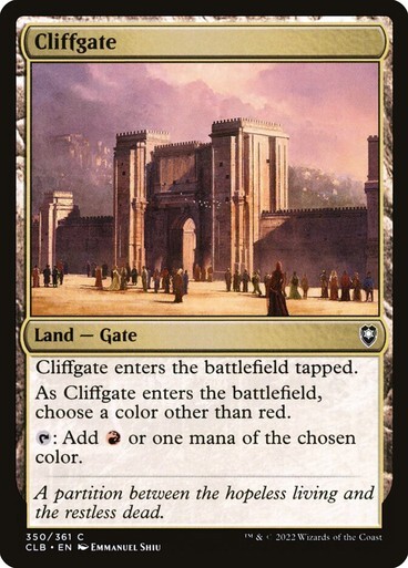MTG Baldurs Gate Magic NM Cliffgate