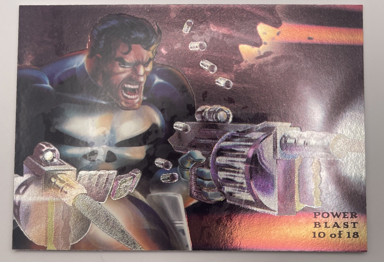 1994 '94 Fleer Marvel Flair PowerBlast Power Blast #10 Punisher