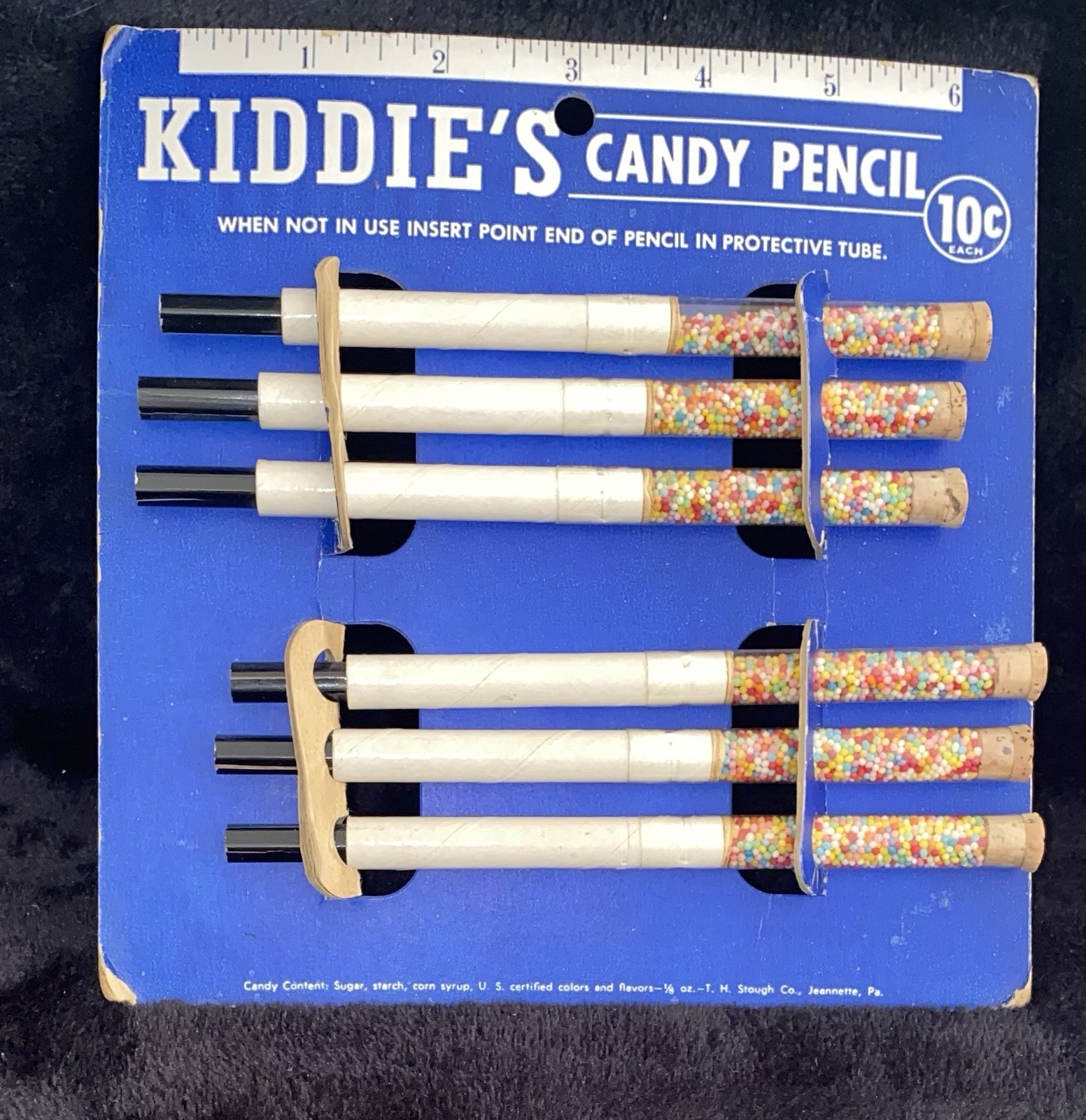 Vintage T.H. Stough Co. Kiddies Candy Pencils Store Display Vintage T.H. Stough Co. Kiddies Candy Pencils Store Display