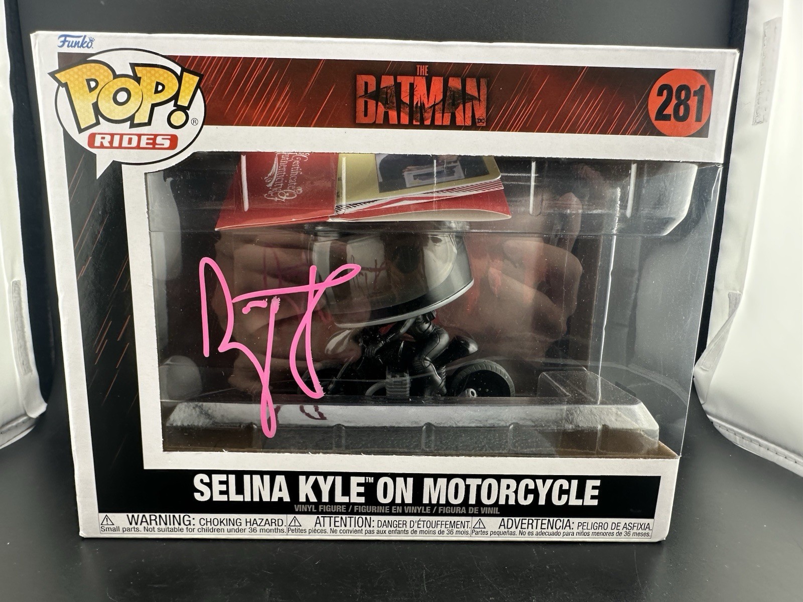 Zoe Kravitz Autographed 2022 The Batman Selina Kyle on Motorcycle Pop #281