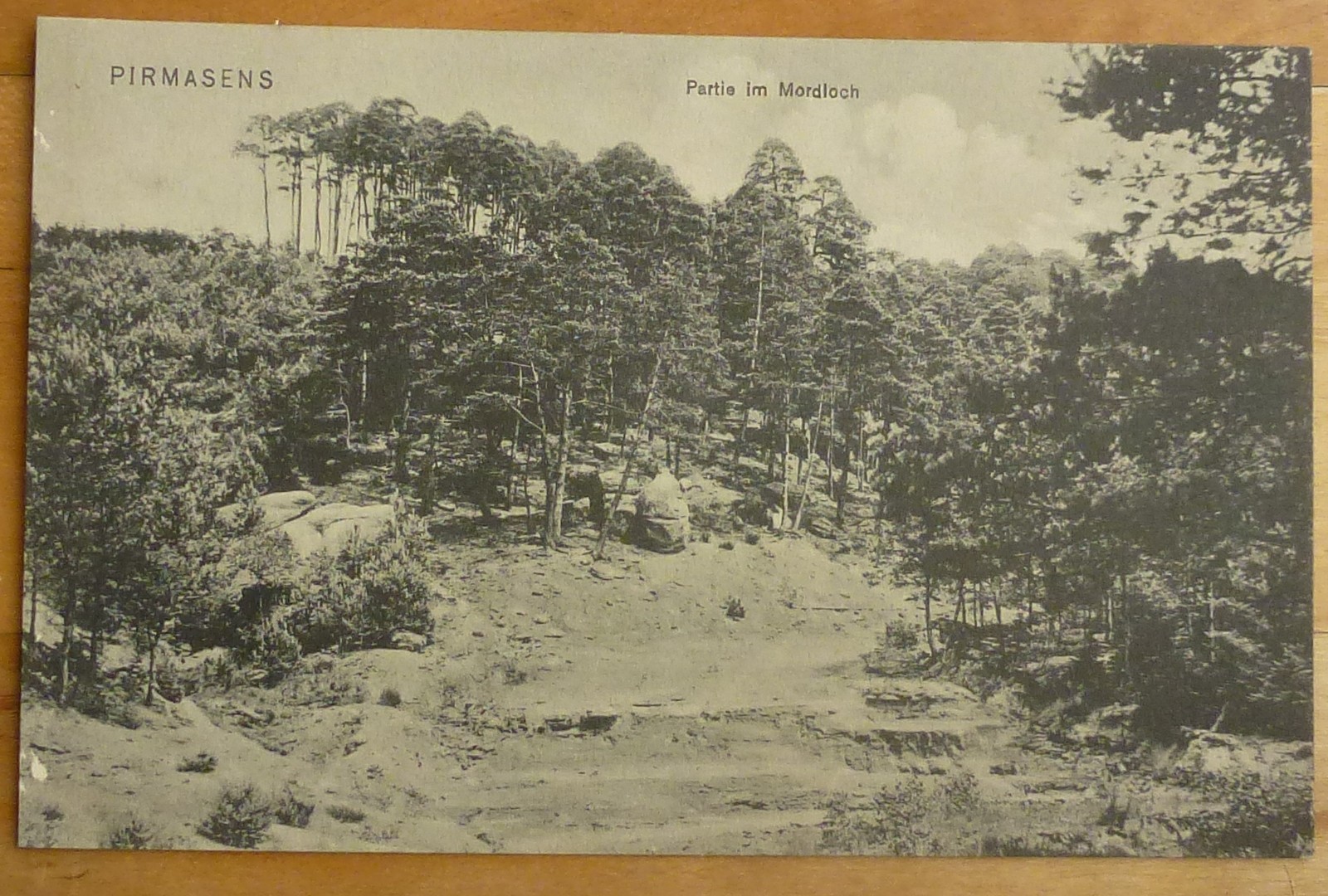 Postcard Mordloch near Pirmasens Palatinate 1920 Landstuhl Zweibrücken Kaiserslautern