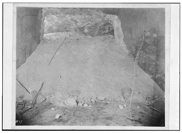 Photo:Avery Island LA Salt Works Mine Working Face c1900
