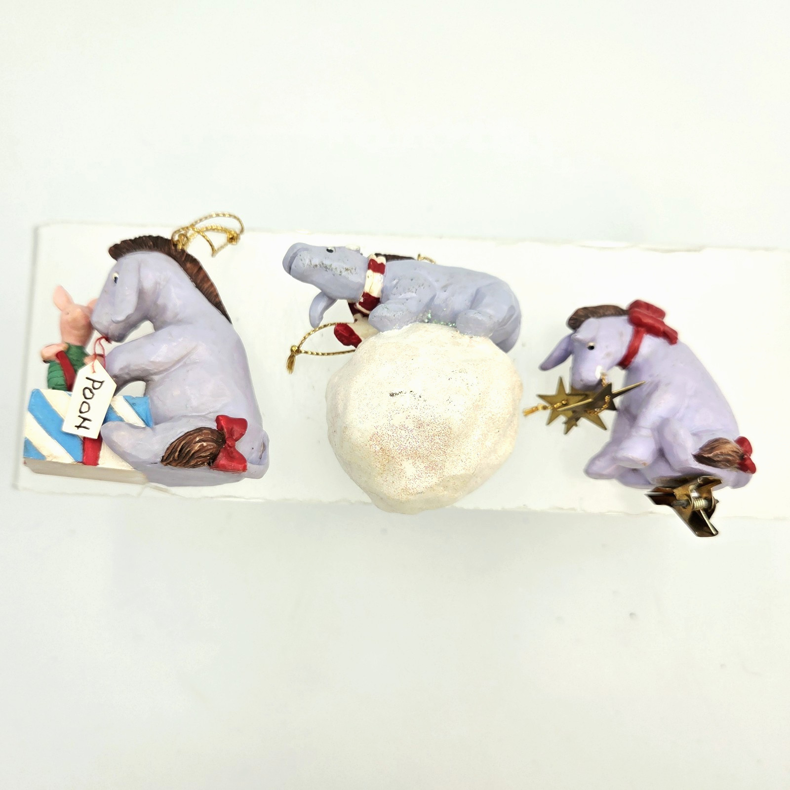 Midwest Cannon Falls Classic Pooh Lot of 3 Eeyore Snowball Piglet Star Ornaments