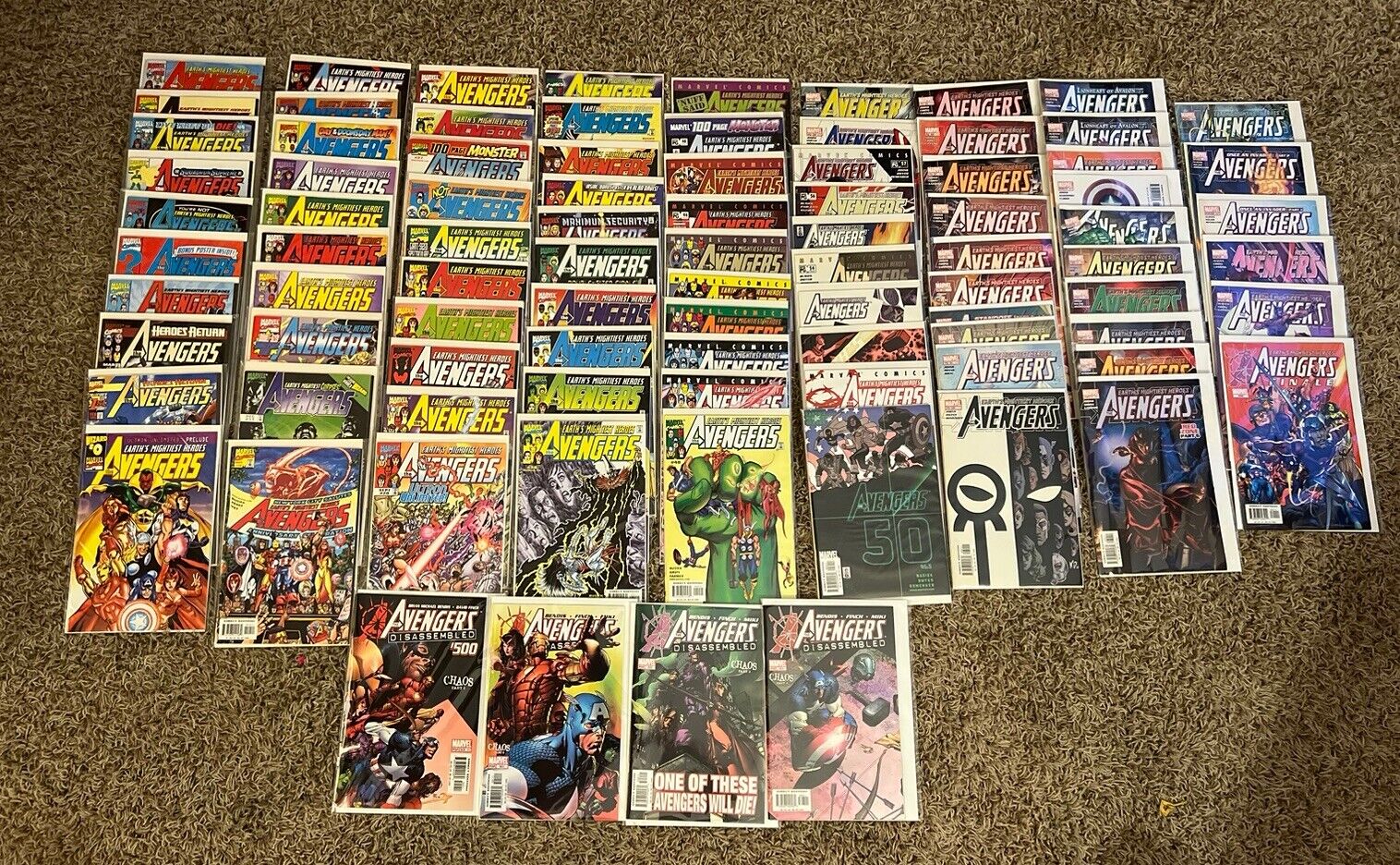 AVENGERS Comics 0-84, 500-503 Complete Marvel Busik DISASSEMBLED High Grade