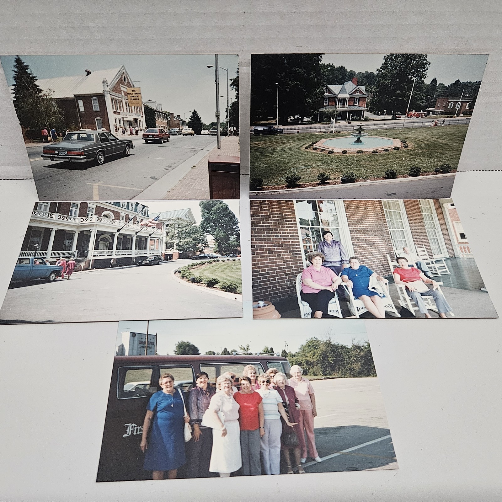 Vtg 1986 Photo Lot (5) Abingdon VA Barter Theatre Martha Washington Inn Drivein Vtg 1986 Photo Lot (5) Abingdon VA Barter Theatre Martha Washington Inn Drivein