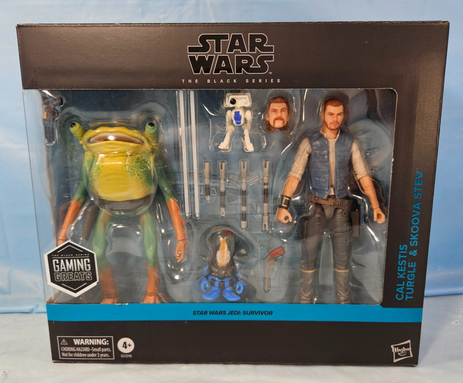 Star Wars Jedi Survivor Black Series Cal Kestis Turgle & Skoova Stev Brand New