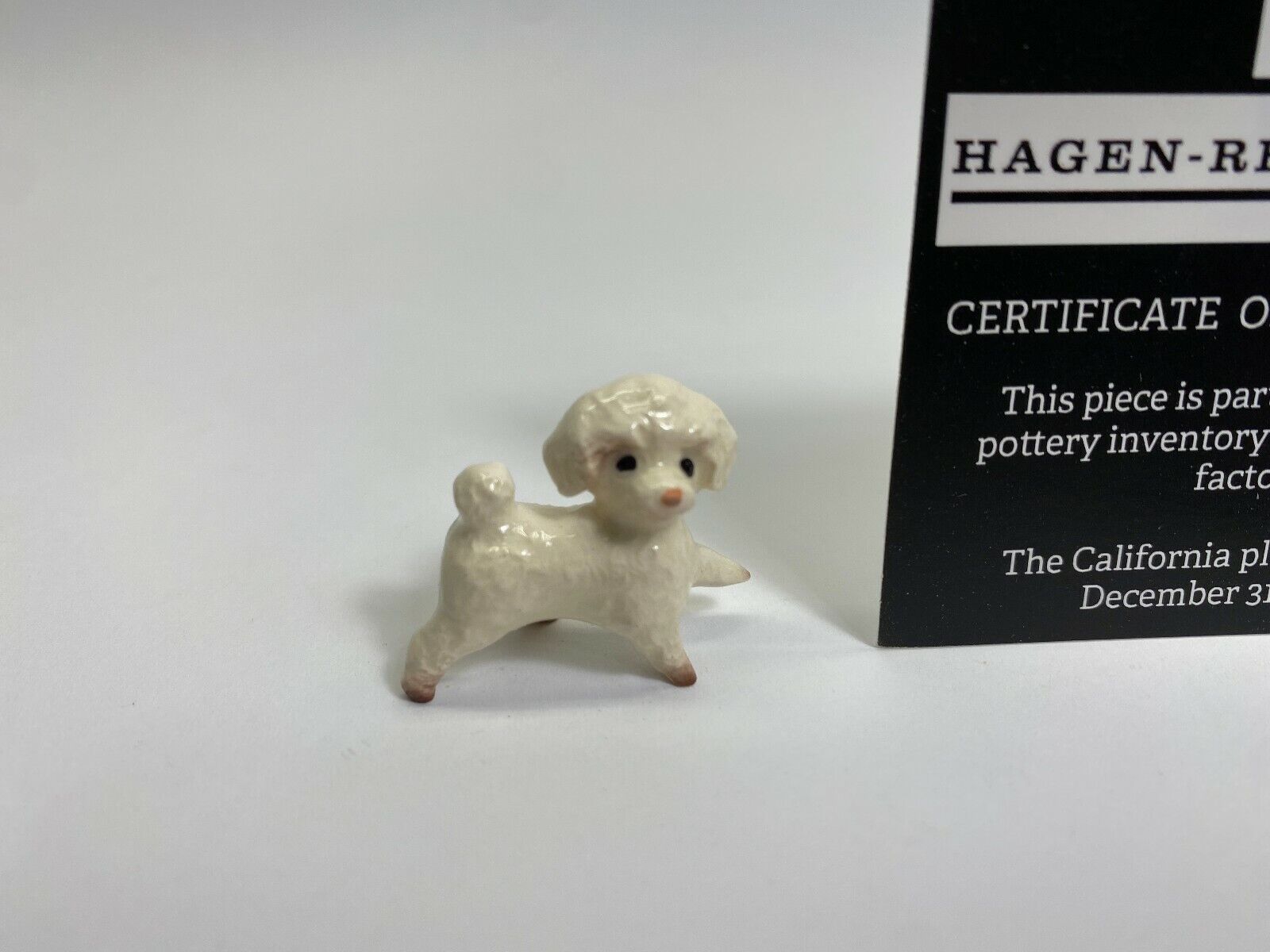 Hagen Renaker #12 3230 NOS Toy Poodle 2021 Last of the Factory Stock