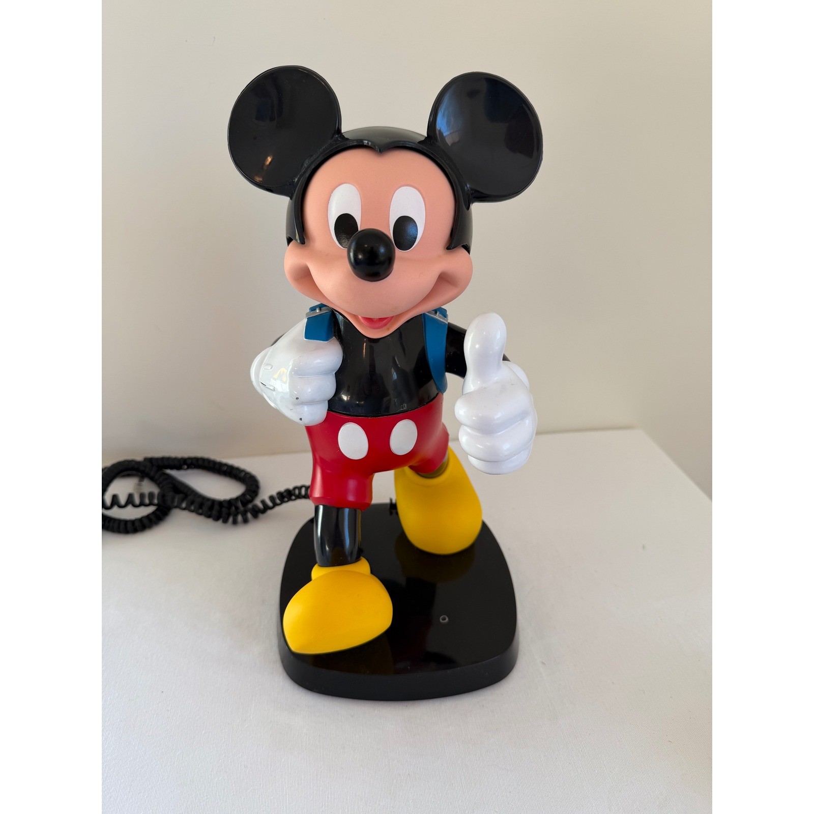 Vintage Tyco Disney Mickey Mouse Backpack Telephone Landline Untested Retro
