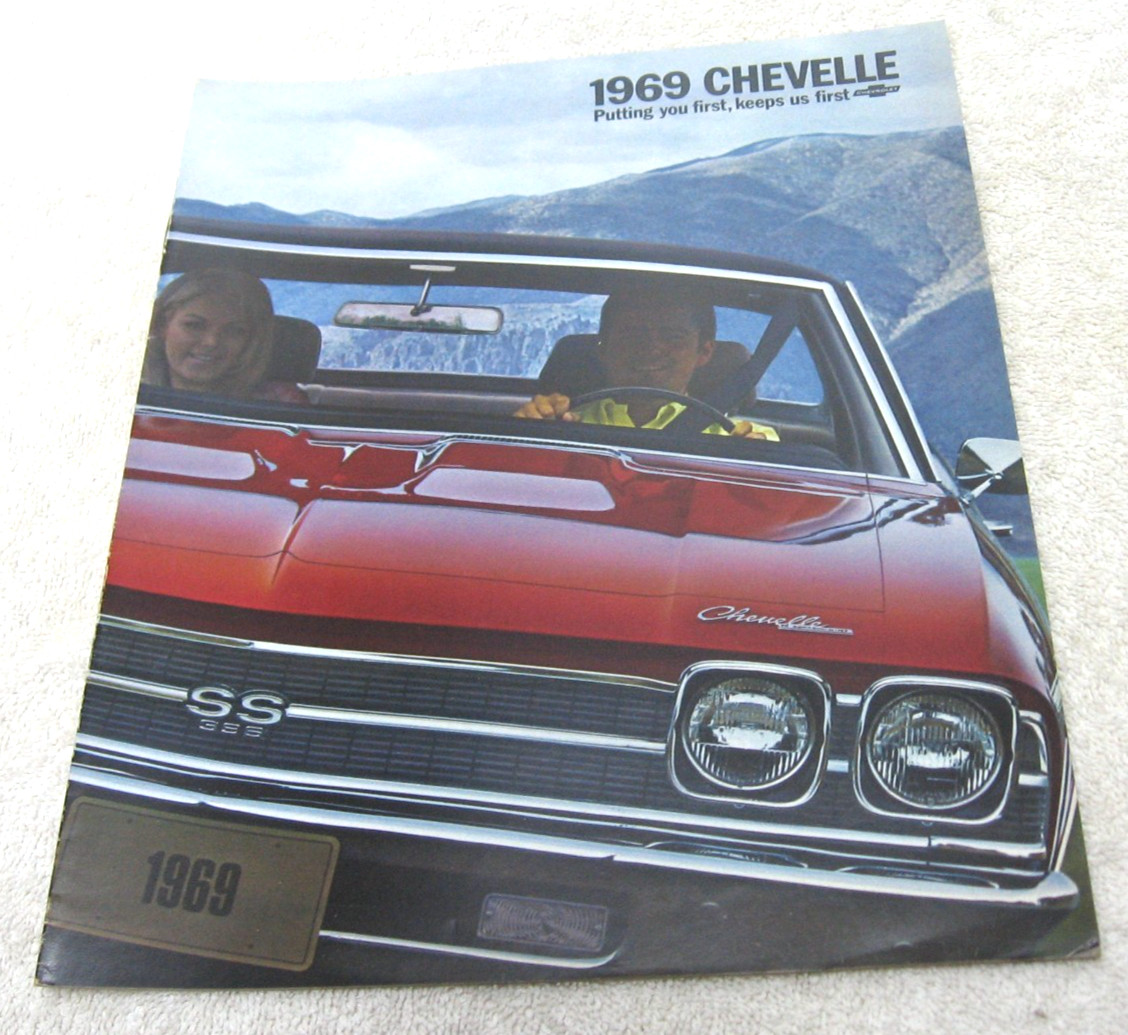 1969 CHEVROLET CHEVELLE MALIBU SS 396 CONVERTIBLE 18PG ORIGINAL BROCHURE