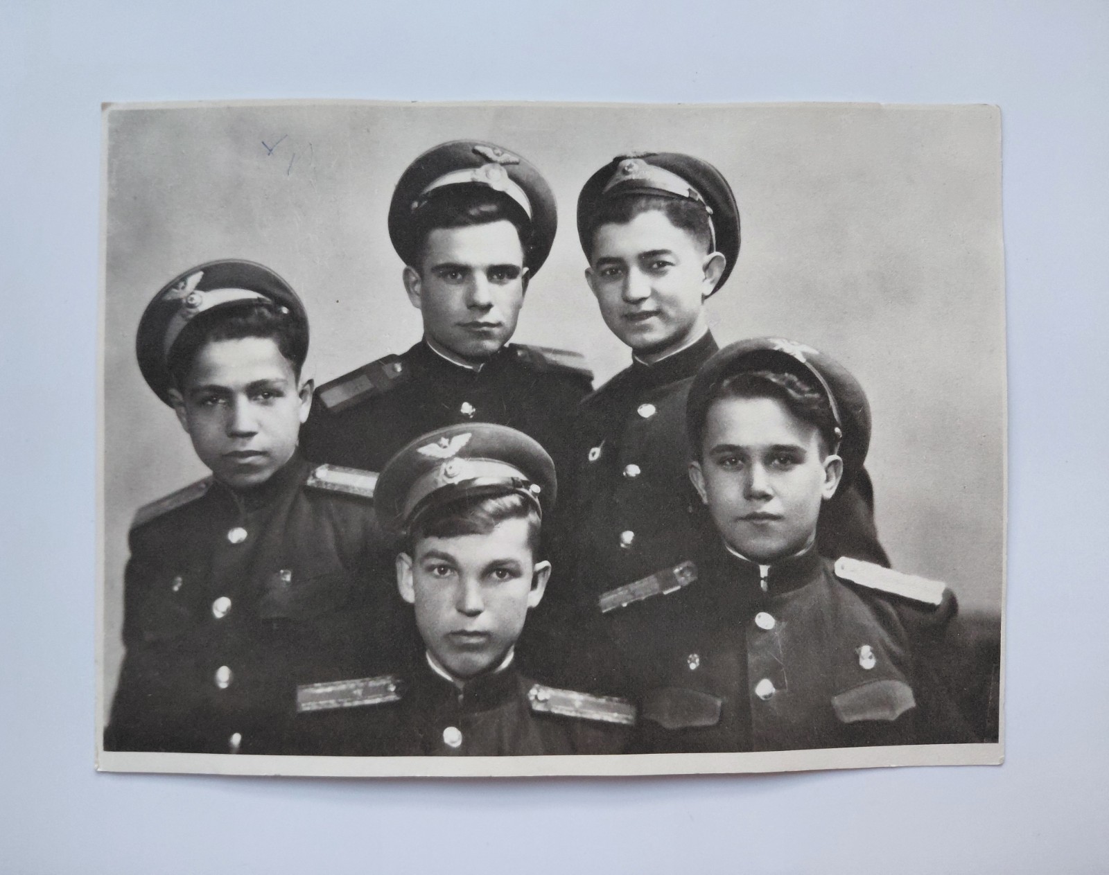 1949 Soviet Air Force Aviation School Cadets USSR Large Military Photo Named