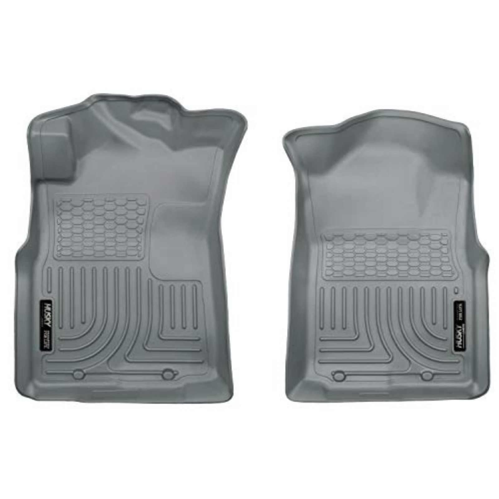 Husky Liners Weatherbeater Front Floor Mats Grey for 2005-2015 Toyota Tacoma