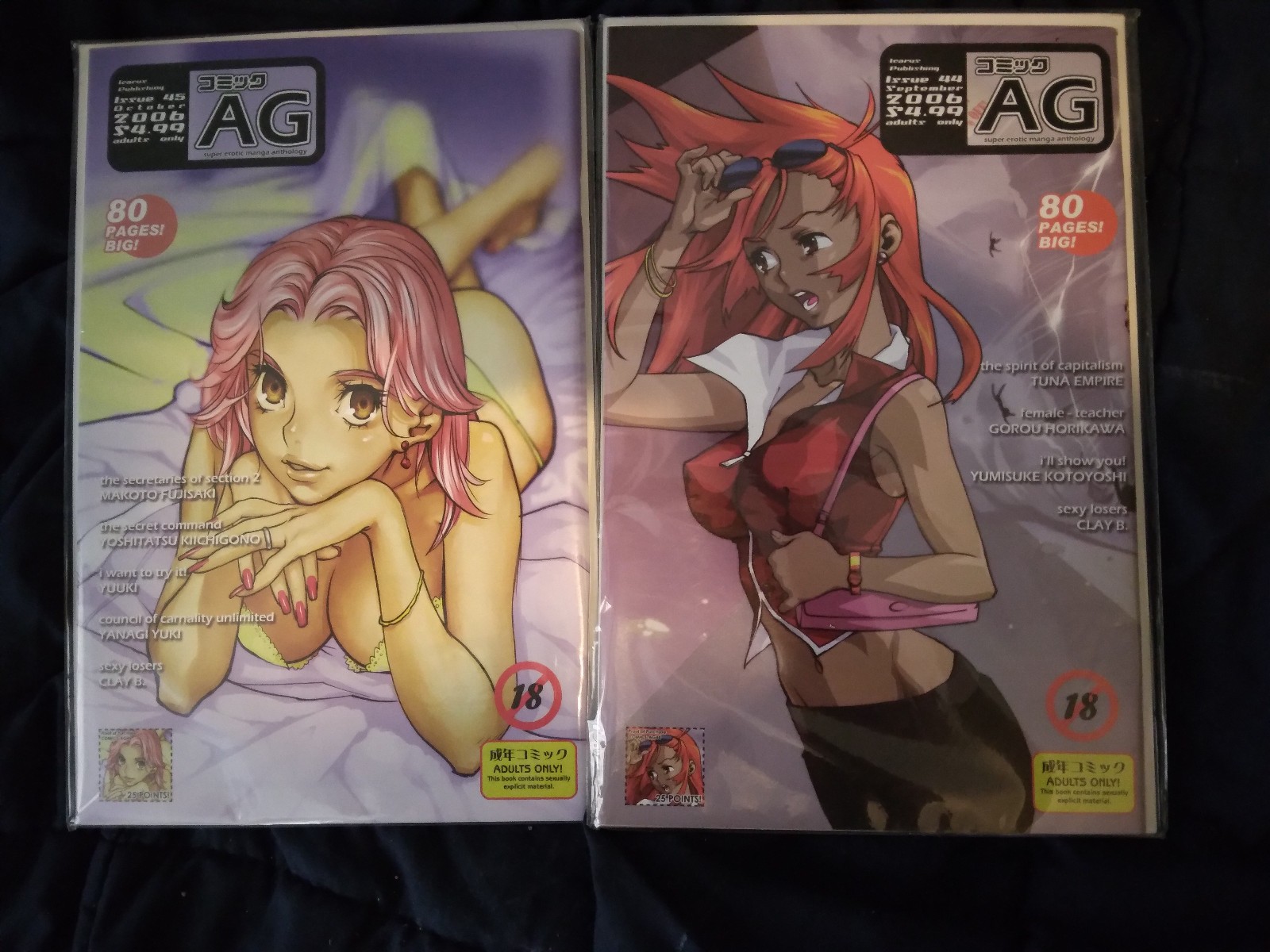 AG Super Anthology Comics Erotic Manga Comic Issue 44 & 45 Vintage 2006 ICARUS AG Super Anthology Comics Erotic Manga Comic Issue 44 & 45 Vintage 2006 ICARUS