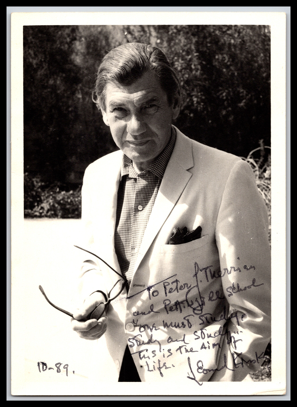 Leonid Kinskey - Actor - 5x7 Photo - Signed / Autograph