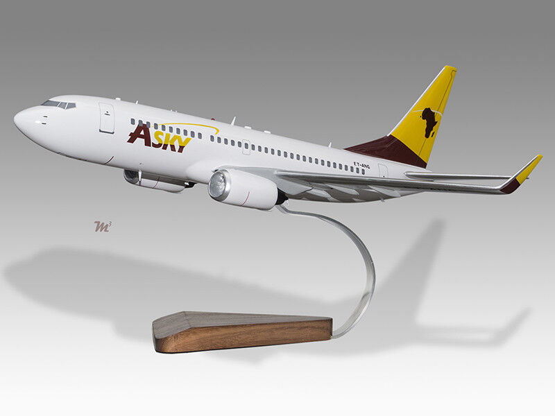 Boeing 737-700 Asky Airlines Ethiopian Airlines Replica Airplane Desktop Model