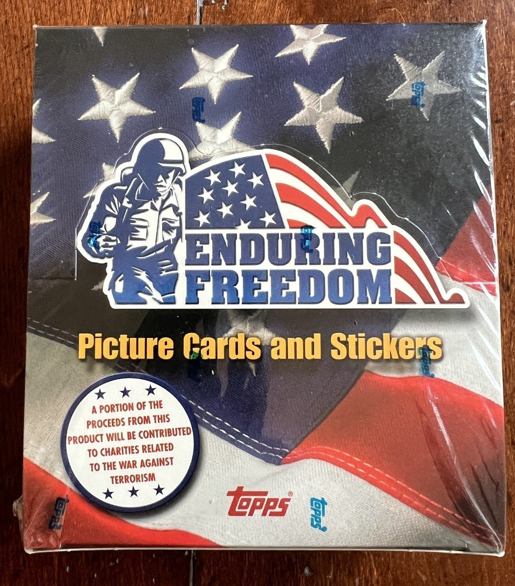 Authenticated Original Factory Sealed Topps 2001 Enduring Freedom Retail Box