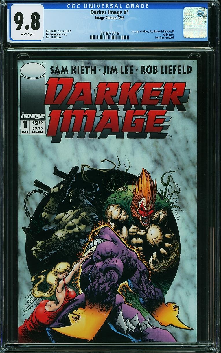 Darker Image 1 CGC 9.8 NM-MT WP 1st Maxx Deathblow Bloodwulf Image 1993