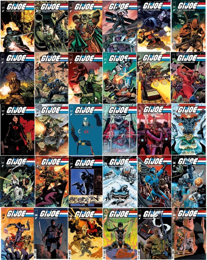 G.I. Joe A Real American Hero #301-330 Includes Seven 1:10 incentive covers