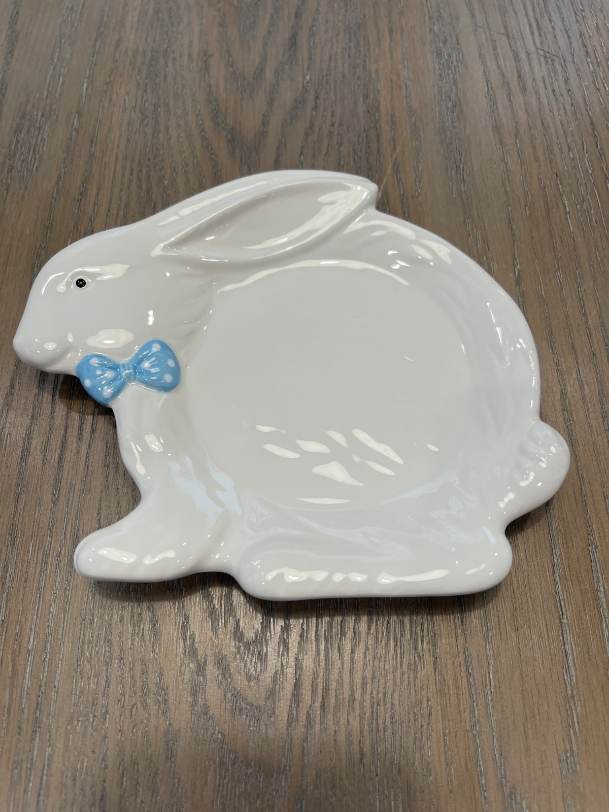 NEW YANKEE CANDLE Easter BUNNY HOP Large 22 oz Jar Candle PLATE White Ceramic