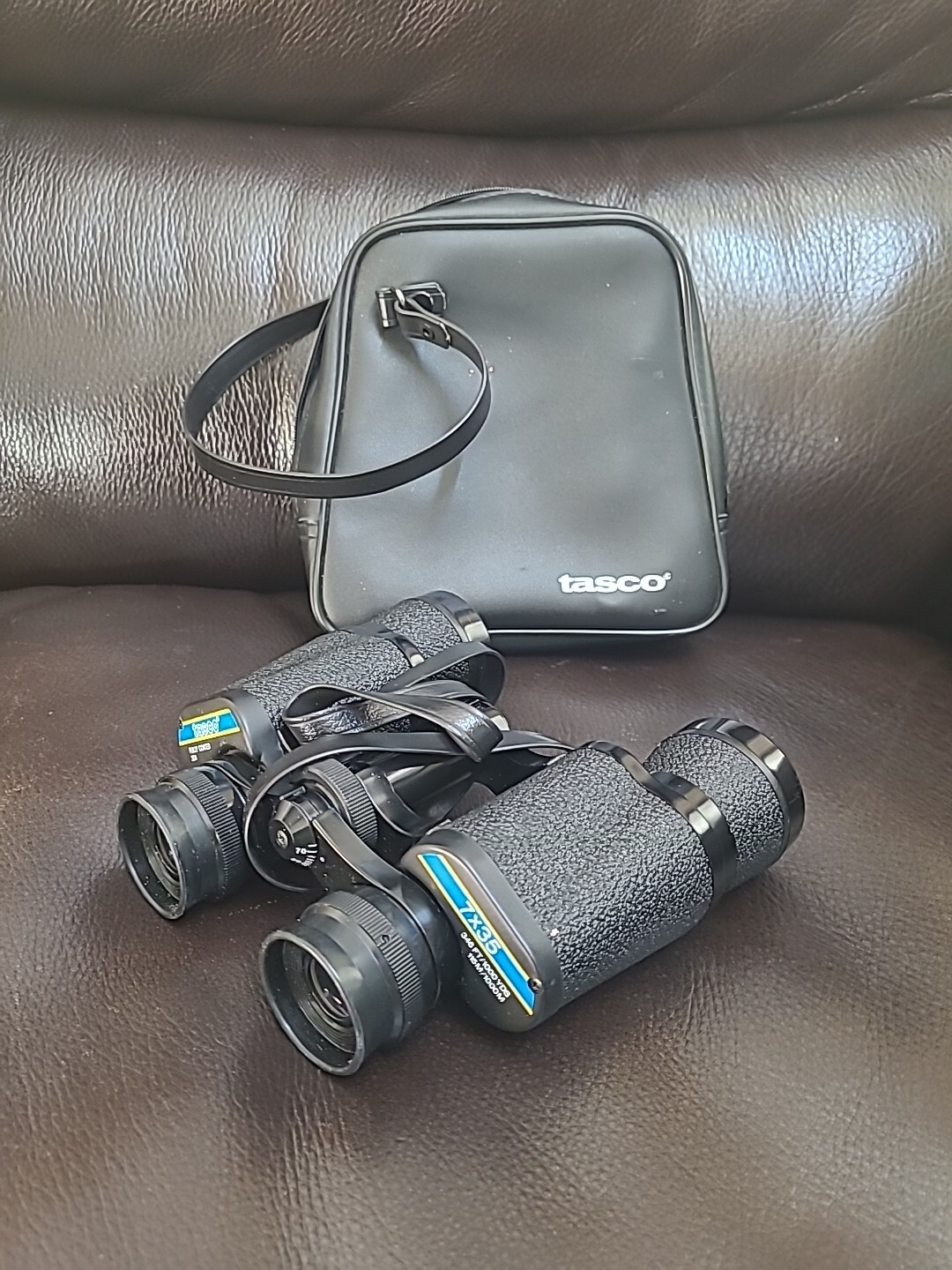 Tasco Binoculars Model No 304 Soft Case 7x35 Fully Coated 1000 Yards Used