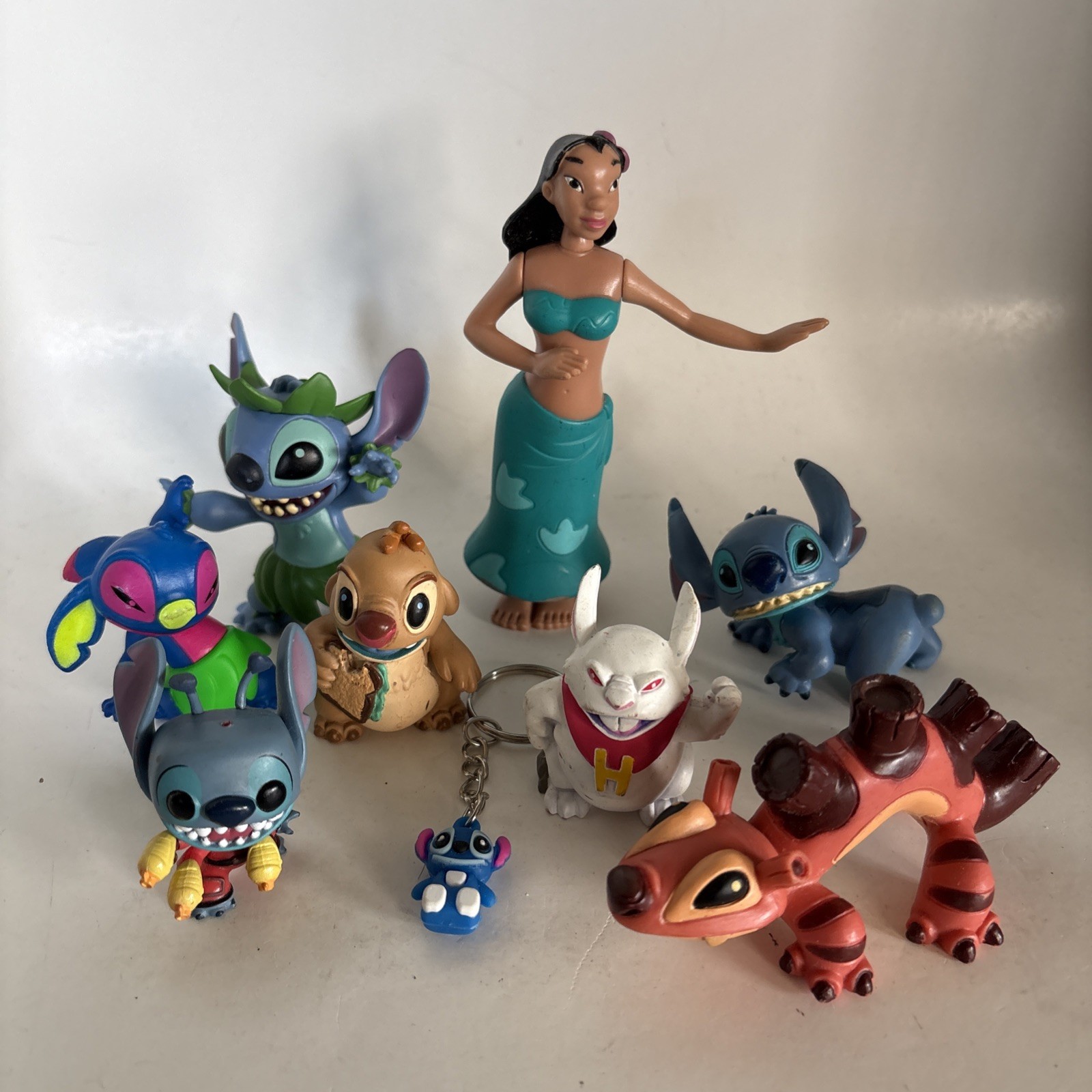 Lilo and Stitch Collectible PVC Stitch Mini Figures Lot Set of 9