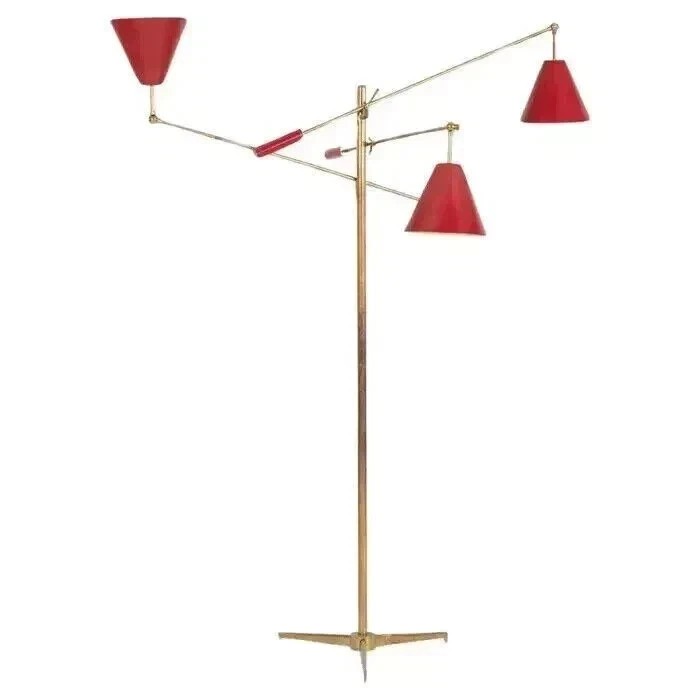 1950's Mid Century Angelo Modern Italian Style Arredoluce Triennale Floor Lamp 1950's Mid Century Angelo Modern Italian Style Arredoluce Triennale Floor Lamp
