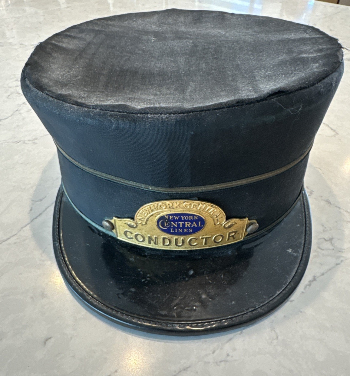 Early 1900s New York Central Lines Railroad Conductors Uniform Hat