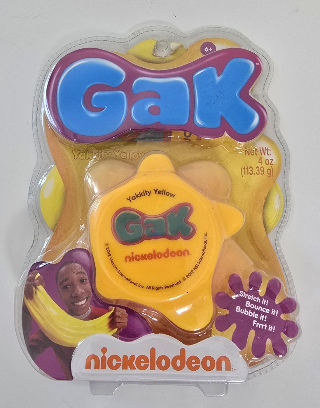 Nickelodeon GAK SPLAT Yakkity Yellow 2012 Viacom International Factory Sealed