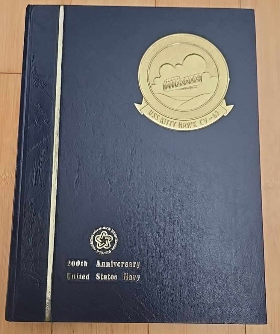 USS Kitty Hawk (CV-63) 1975 Westpac Deployment Cruise Book Original Vintage