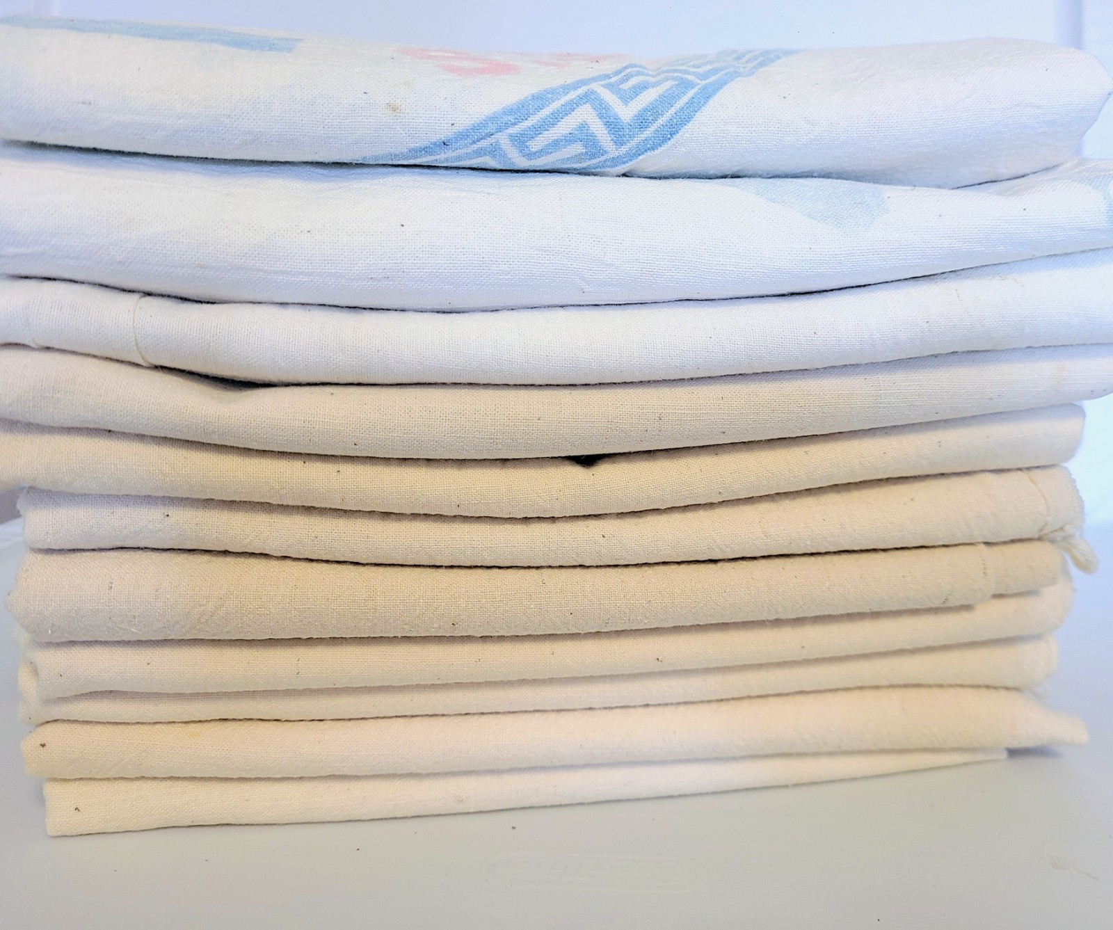 11 Bundle Vintage Feedsack Plain Solid Feed Sack Flour Sack Lot 11 Bundle Vintage Feedsack Plain Solid Feed Sack Flour Sack Lot