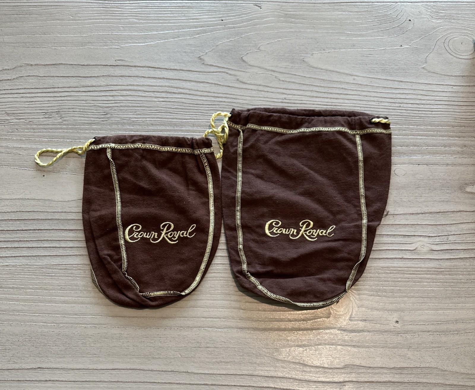 CROWN ROYAL BROWN BAGS 2 MAPLE FINISHED WHISKEY