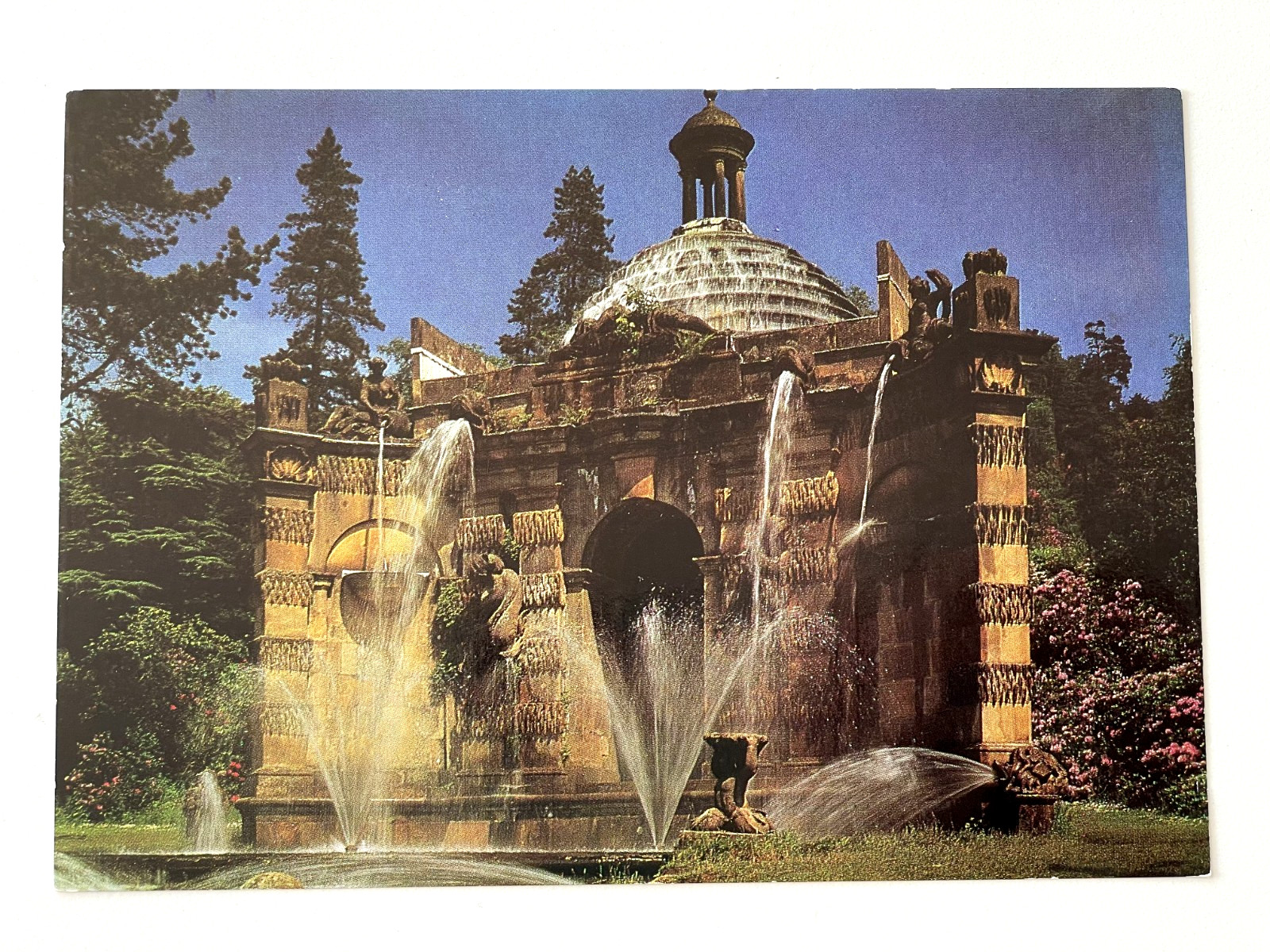 The Cascade House at Chatsworth England Unposted Postcard ca 1970 E/VF