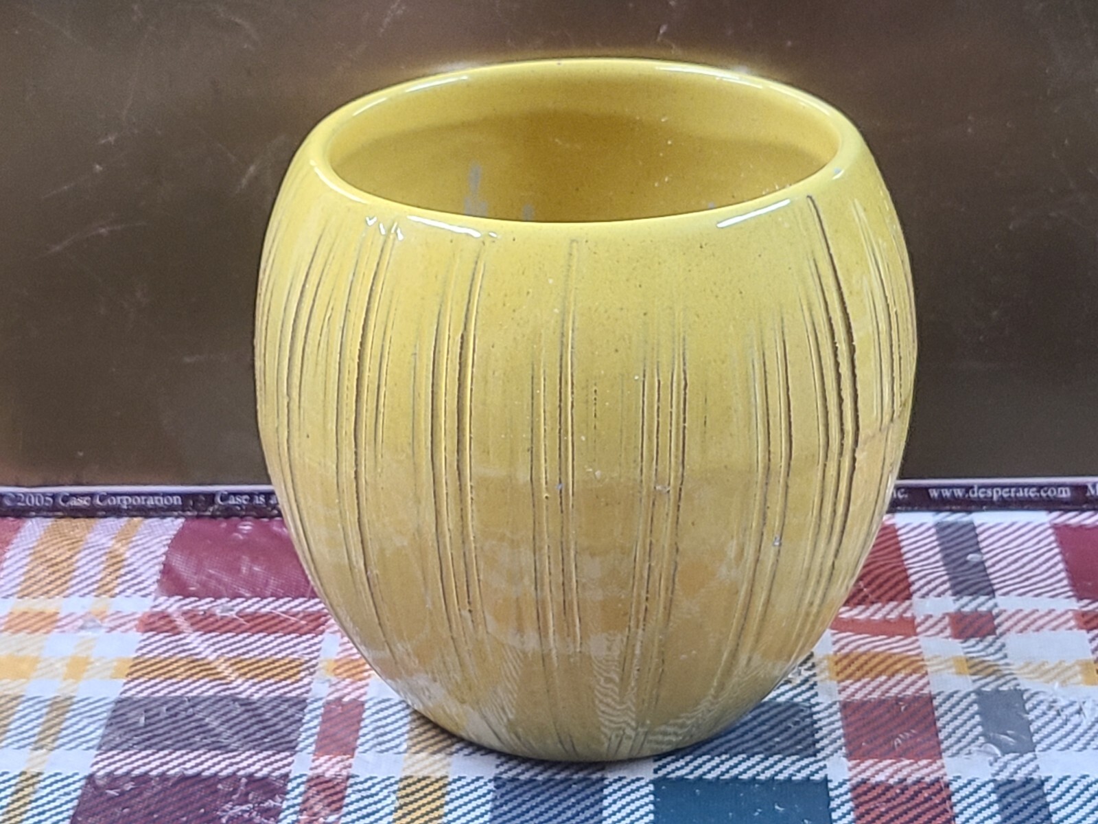 RARE FRANKOMA COCONUT T7 CLUB TRADE WINDS TIKI MUG - YELLOW TANG