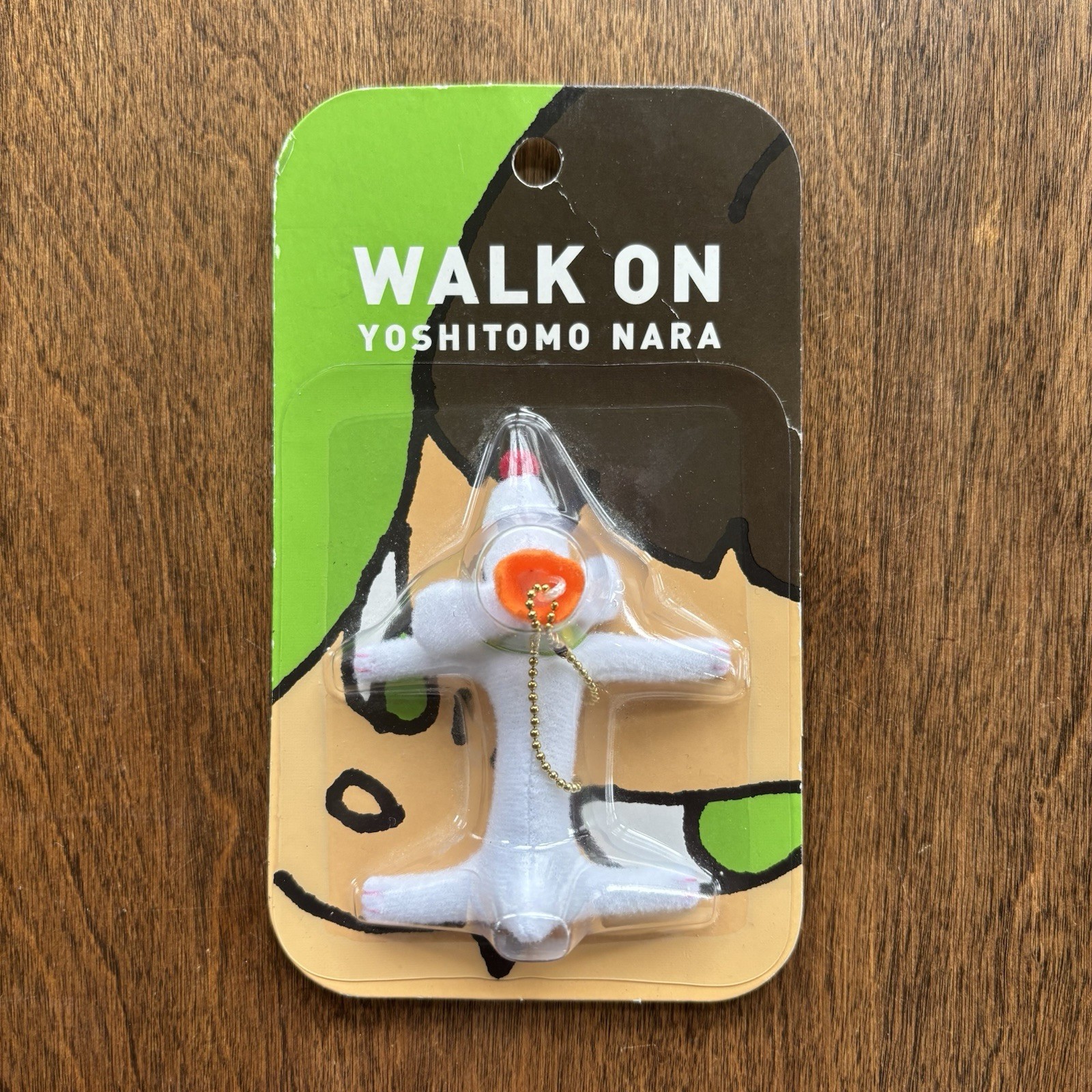 Yoshitomo Nara  Walk-On Pup King Mini Stuffed Toy W/Chain S-971 New - NIP