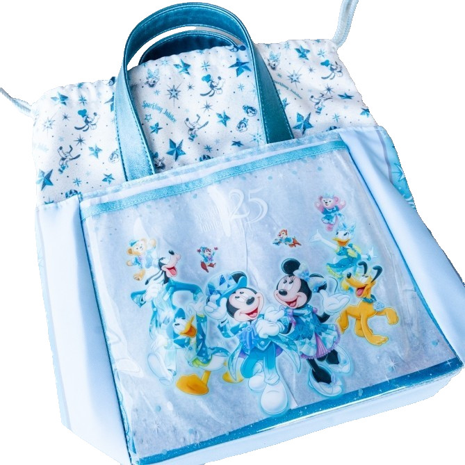 Tokyo Disney Sea 25th Anniv. Mickey Souvenir Lunch Case Sparkling