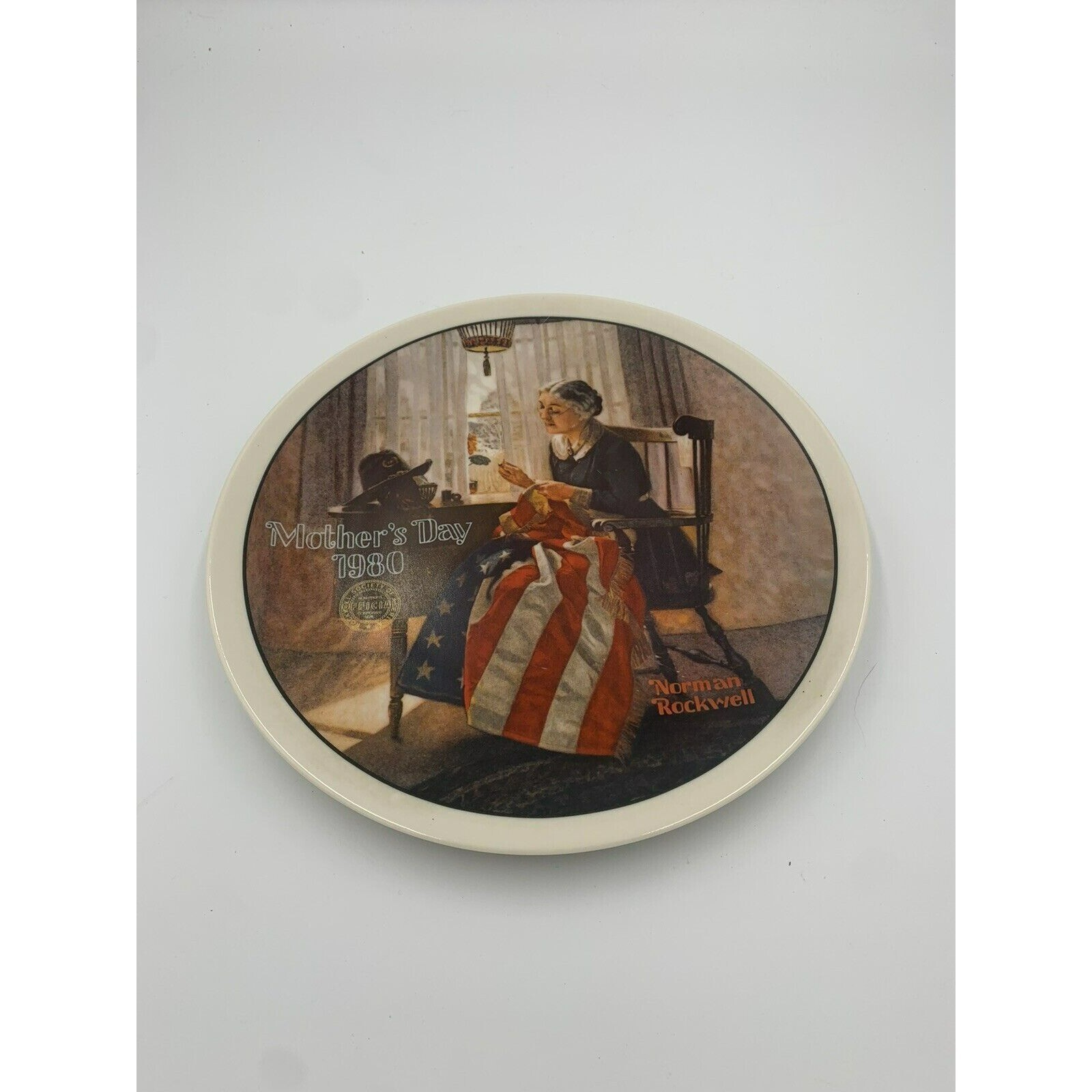 1980 Mothers Day Knowles A Mothers Pride Norman Rockwell Decorative Plate 8.5 in