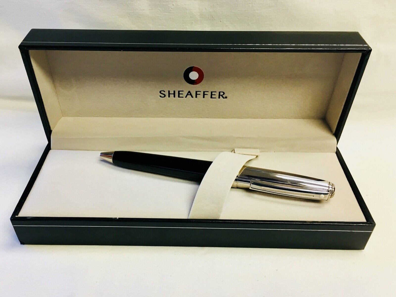 Sheaffer Prelude Black Lacquer with Palladium Plate Ballpoint Pen
