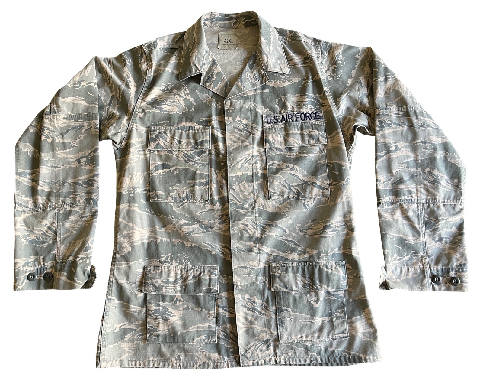 U.S. Air Force Airman Battle Uniform (ABU) Utility Coat Size 42 XL 2007 Dated
