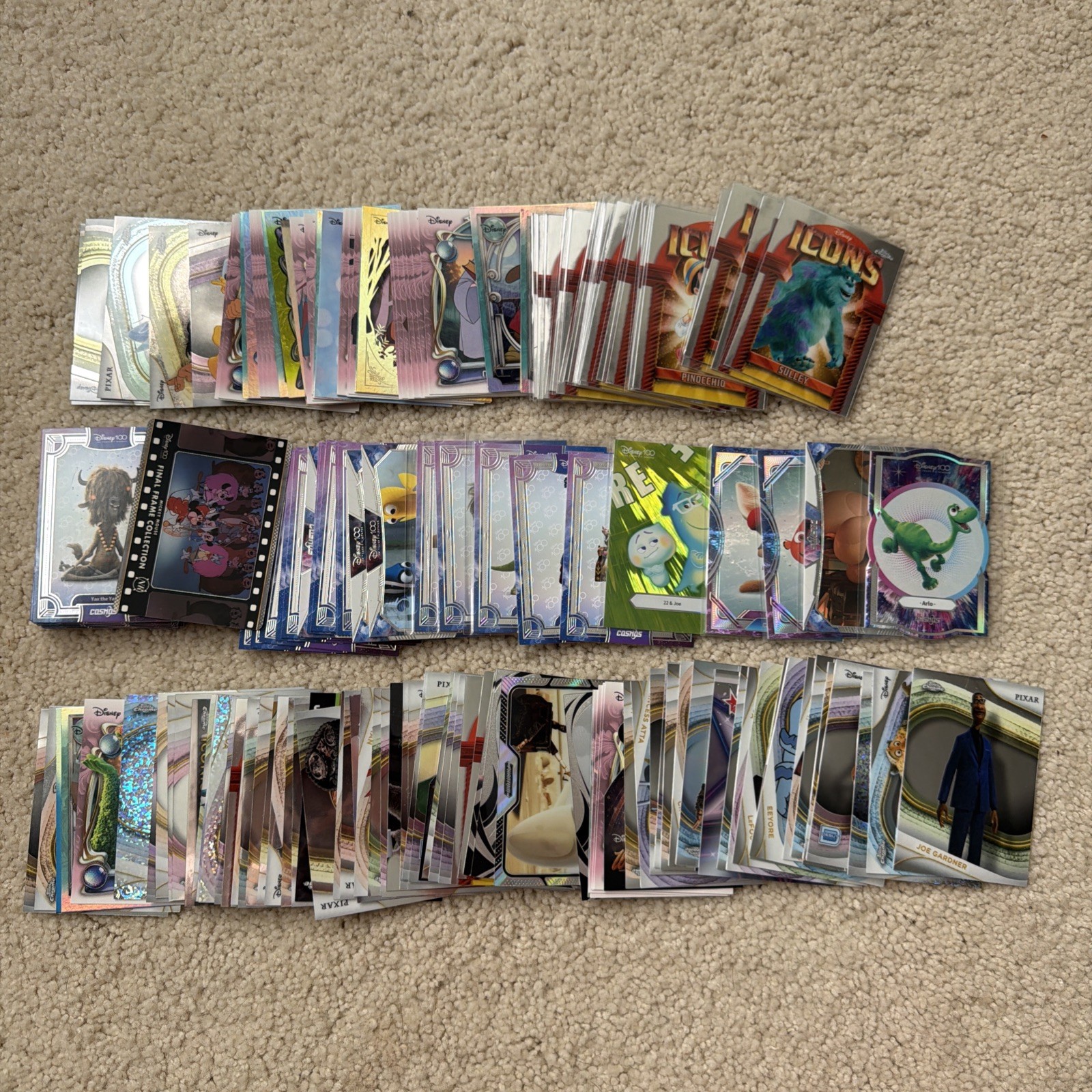 Massive 2024 2025 Topps Kakawow Disney Lot Of 150+ Cards Chrome Parallels