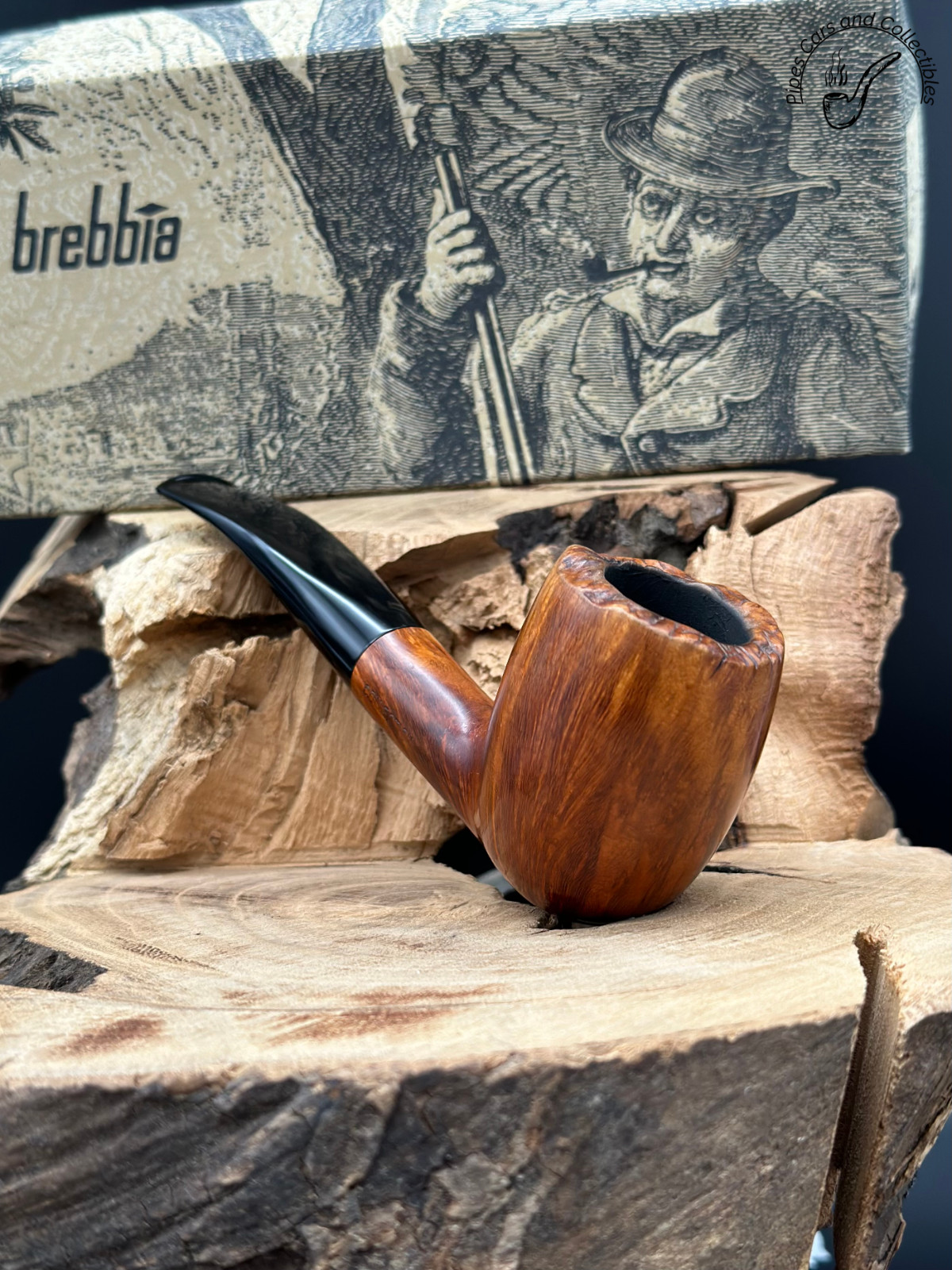 Brebbia Collection Pura Smooth Billiard Smoking Pipe