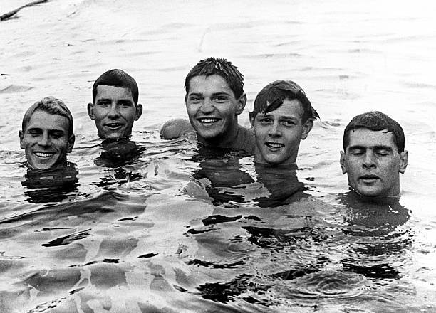 Murray Rose David Dickson John Konrads Jean Pascal Cutillet Jon De- Old Photo